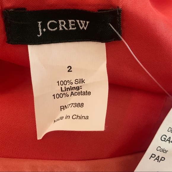 NEW J. Crew Silk Taffeta 2 Party Wedding Bridesmaid Feminine Spring - Picture 8 of 9